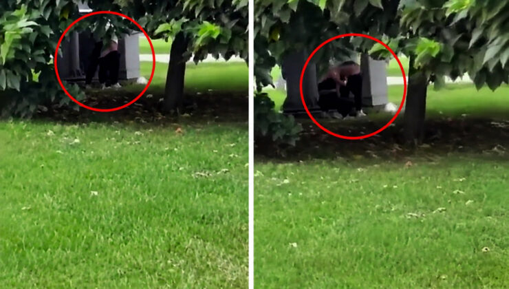Maltepe Sahili’nde pes dedirten görüntü: Sahil ortasında sırt tıraşı