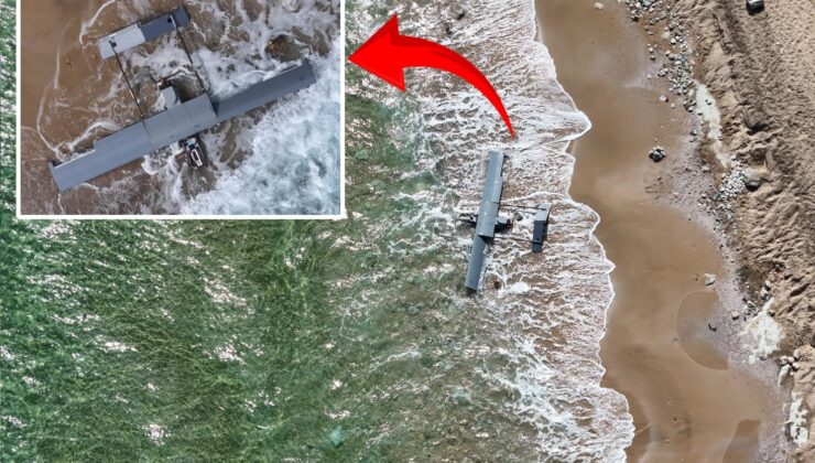 Karaburun Sahili’nde mühimmat yüklü olabileceği değerlendirilen İHA bulundu