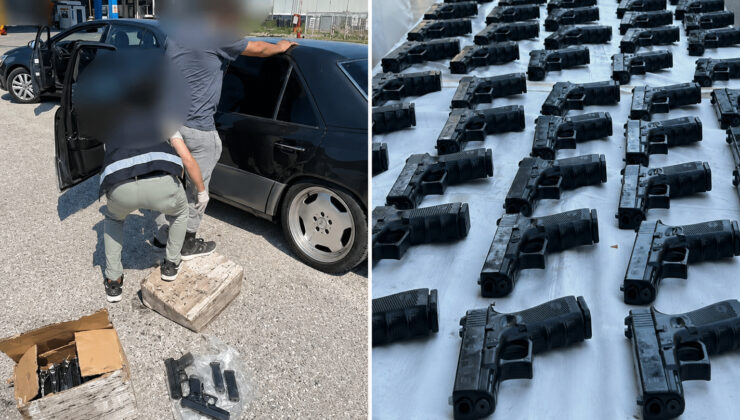 Sakarya’da silah sevkiyatına operasyon: 100 ruhsatsız tabanca ele geçirildi