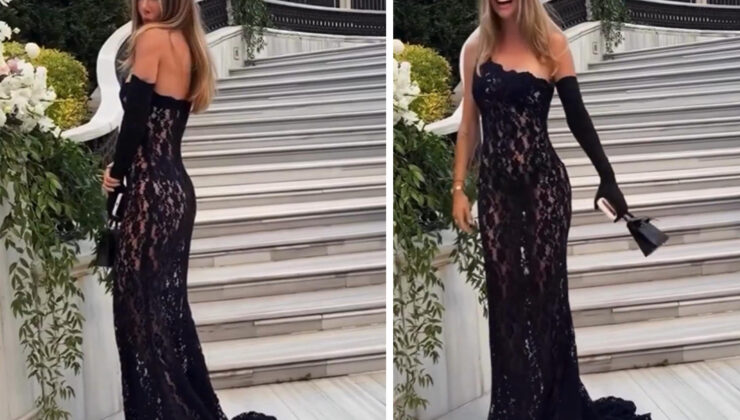 Şeyma Subaşı düğünde sınırları zorladı! Transparan tarzıyla şaşırttı