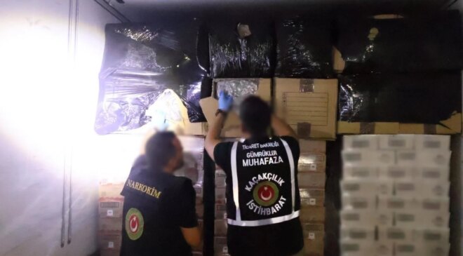Sınırda sıkı denetim: 810 kilo uyuşturucu ele geçirildi