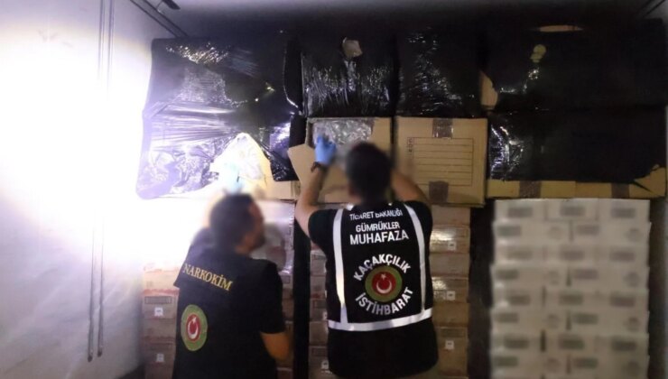Sınırda sıkı denetim: 810 kilo uyuşturucu ele geçirildi