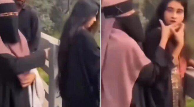 Burka giymeyen genç kadına sokak ortasında müdahale