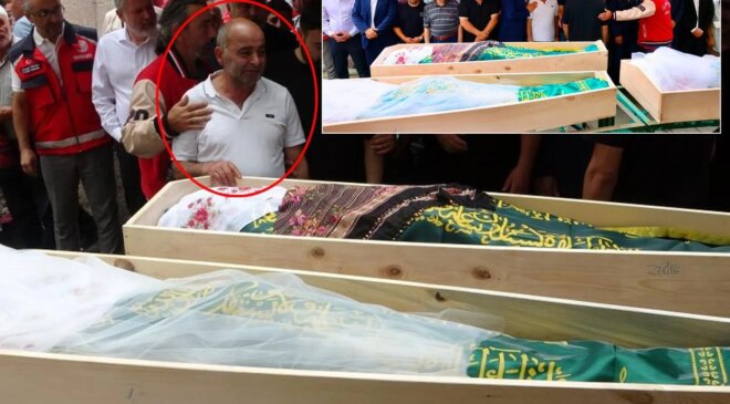 Eşini ve 2 kızını toprağa veren babanın çaresizliği yürek dağladı