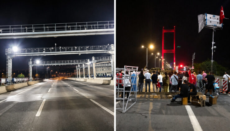 15 Temmuz Şehitler Köprüsü “Asırlık Gece” Belgesel çekimleri kapsamında trafiğe kapatıldı