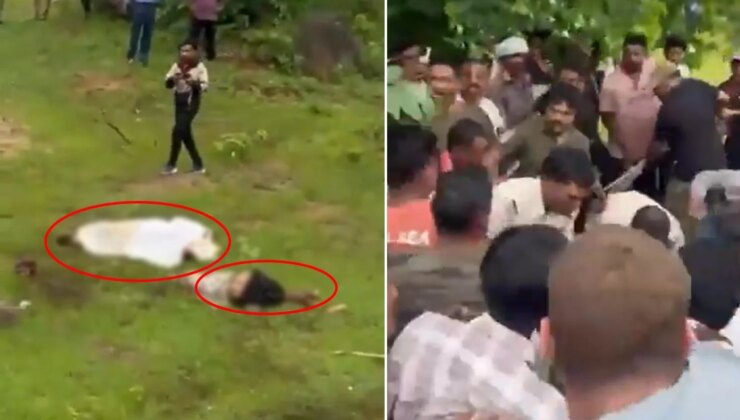 İki kardeşi diri diri yiyen ayı, kalabalık tarafından katledildi