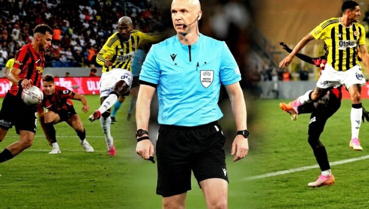 Anthony Taylor, Fenerbahçe’nin penaltı beklediği pozisyonları değerlendirdi