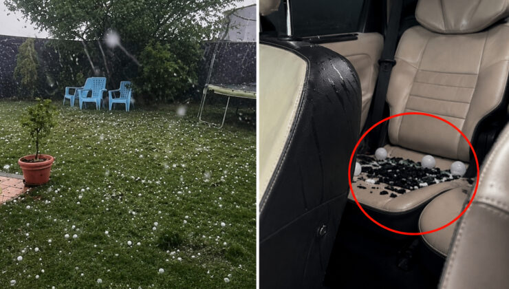Fransa’tyı fırtına vurdu, tenis toplu büyüklüğünde dolu yağdı