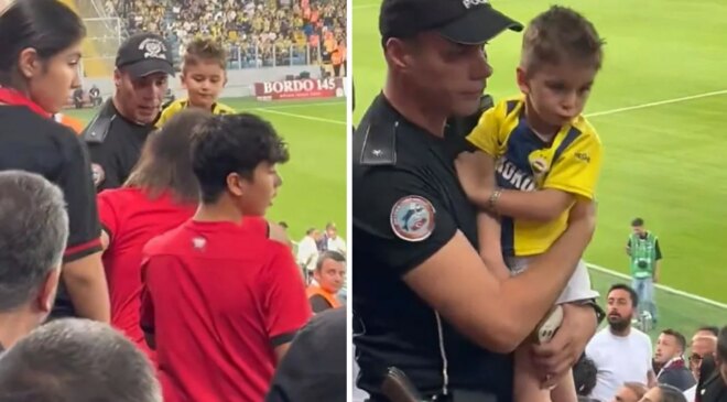 Tepkiler çığ gibi! Fenerbahçe formalı minik taraftara yapılana bakın
