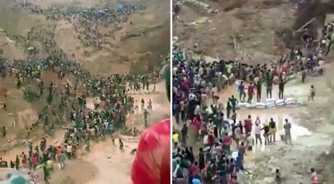 Toprağın onlarca insanı diri diri yuttuğu an kamerada