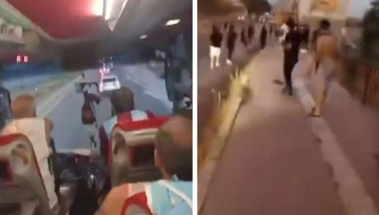 Trabzonspor taraftarına Diyarbakır’da taşlı saldırı