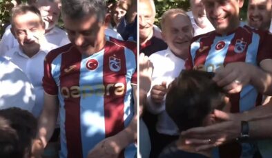 Trabzonsporlu çocuktan Özgür Özel’i kahkahaya boğan espri