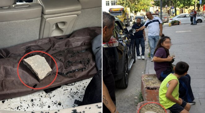 Trafikte yol verme kavgası dehşete düşürdü: Camı taşla kırıp ailesinin gözü önünde darbettiler