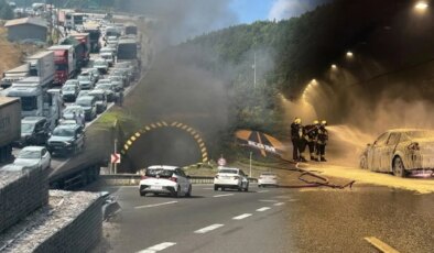 Bolu Dağı Tüneli’nde korkutan yangın: Ankara istikameti ulaşıma kapandı