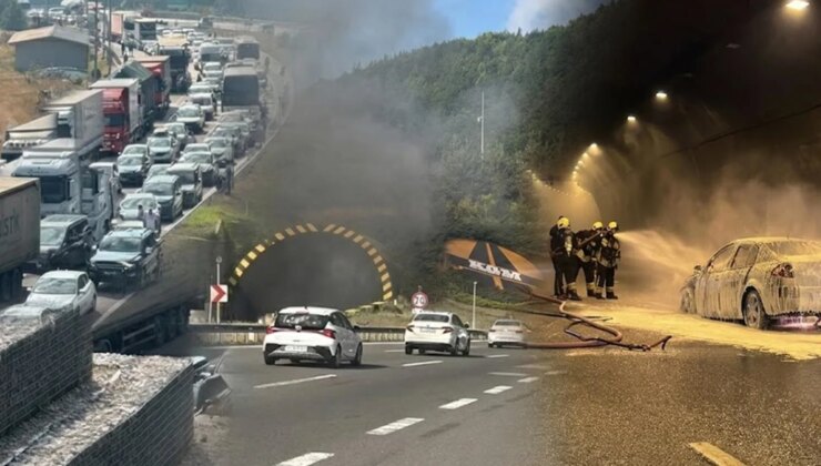 Bolu Dağı Tüneli’nde korkutan yangın: Ankara istikameti ulaşıma kapandı
