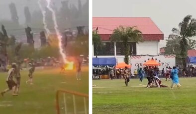Tayland’da maç sırasında sahaya yıldırım düştü: 1 ölü, 9 yaralı
