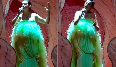 Ünlü şarkıcıdan sahnelere bebek arası: Oğlum karnımda son konserim