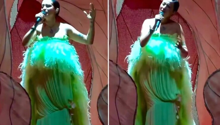 Ünlü şarkıcıdan sahnelere bebek arası: Oğlum karnımda son konserim