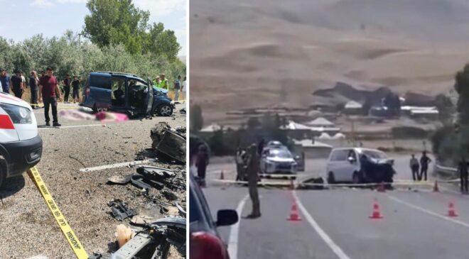 Van’da korkunç kaza: 2 ölü, 9 yaralı
