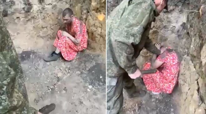 Cepheden kaçan askere kadın elbisesi giydirip darbettiler