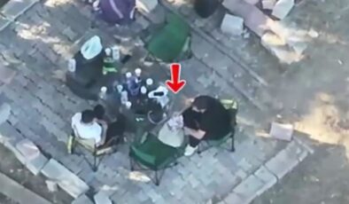 Zehir tacirlerine dronlu baskın! Yakayı ele verdiklerinin farkına bile varamadılar