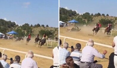 Kastamonu’da festivalde at yarışında kaza: 1 jokey yaralı, 2 at öldü