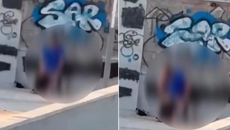 Güpegündüz çatıda ilişkiye girdiler