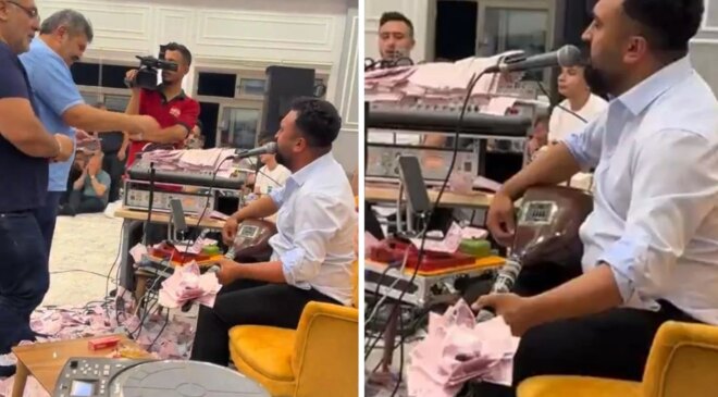 “Yeter” dedi, kimse dinlemedi! Bahşiş vermek için birbirleriyle yarıştılar