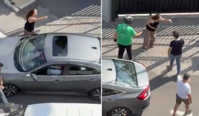 Yol ortasındaki kavgaya damga vuran söz: Kocanı aldım elinden, çatla