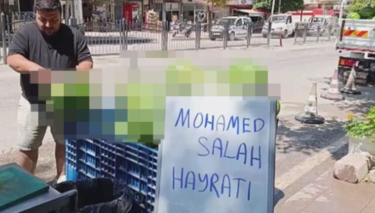 Salah Trabzonspor’a gitti, Beşiktaşlı manav yine de sözünü tuttu: Tam 500 kilo dağıttı