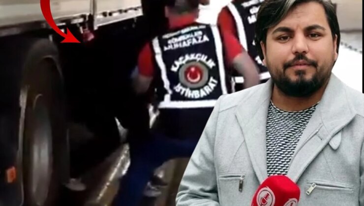 Yurt dışı çıkış yasağı bulunan Youtuber Arif Kocabıyık, tır dorsesinin altında yakalandı