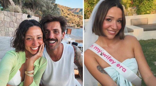 Zeynep Bastık bekarlığa veda etti! Duvağındaki o detay dikkat çekti