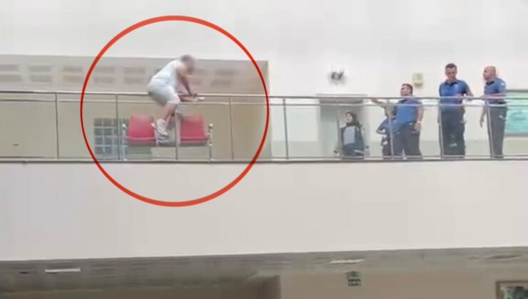 Adliyede intihar girişimi son anda engellendi! Yürekleri ağza getiren anlar kameraya yansıdı