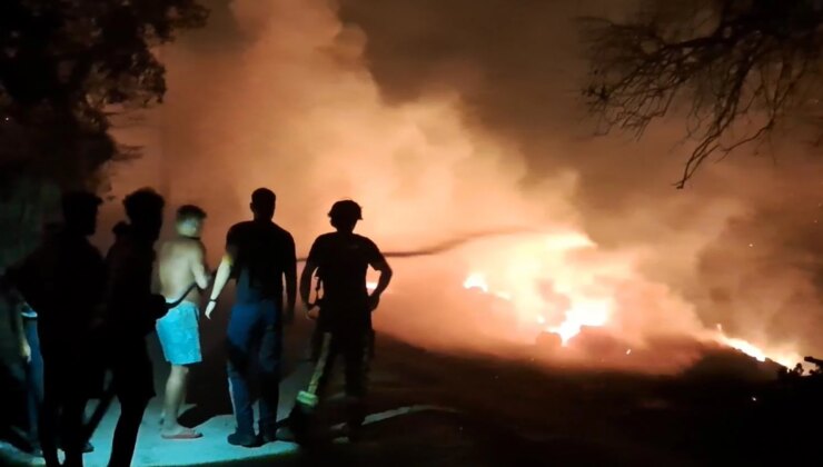 Antalya’da can pazarı: Alevlerin ortasında kalan engelli aile son anda kurtarıldı
