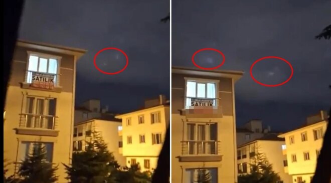Başkentte gizemli gece! Gökyüzünde belirenler merak uyandırdı