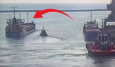 Marmara’da batan geminin limandan ayrıldığı anlar ortaya çıktı