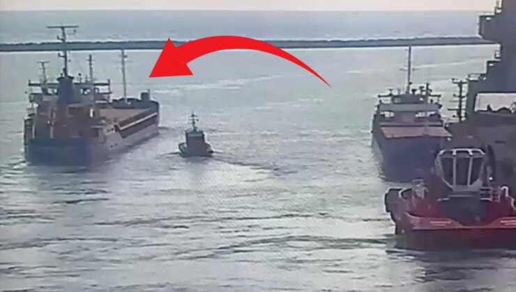 Marmara’da batan geminin limandan ayrıldığı anlar ortaya çıktı