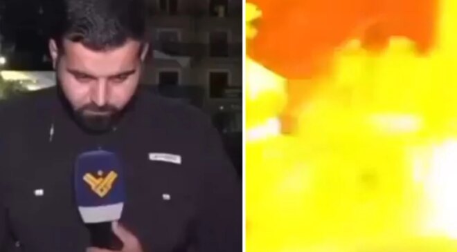 Lübnan’da gazeteciler füze saldırısından kıl payı kurtuldu