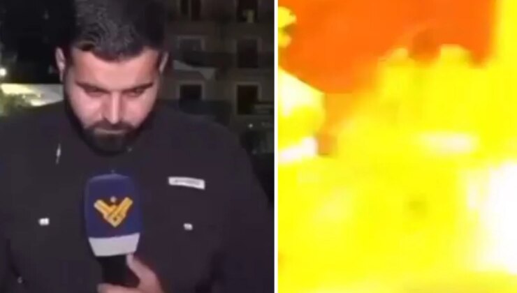 Lübnan’da gazeteciler füze saldırısından kıl payı kurtuldu