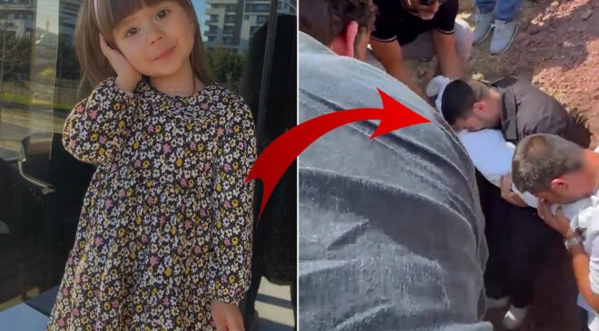 Bir babanın en ağır vedası! 4 yaşındaki kızına son kez sarıldı