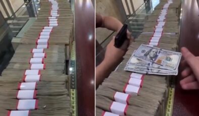 Bir tomar değil, metrelerce para! 300 doların karşılığı görenleri şaşkına çevirdi