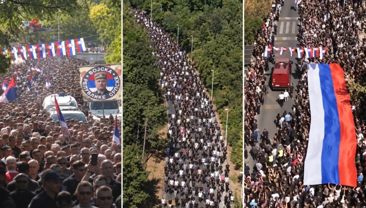 Bosna Kasabı’nı askeri törenle defnettiler! Binlerce kişi cenazesinde toplandı