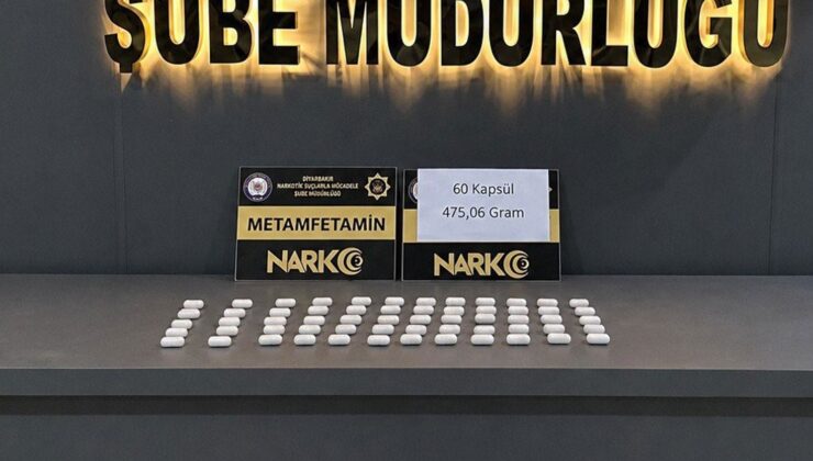 Şüpheli şahsın midesinden 60 kapsül metamfetamin çıktı