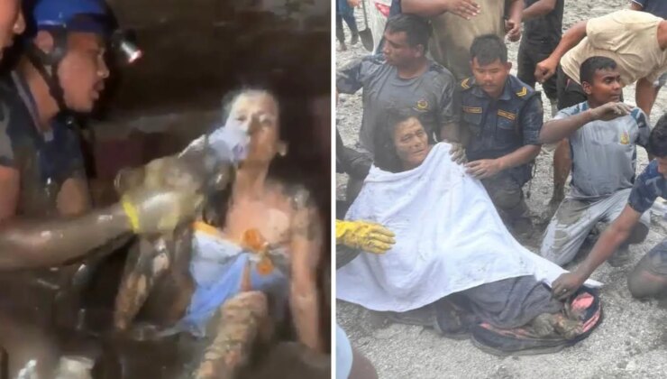 Nepal felaketinin 10’uncu gününde inanılmaz kurtuluş! Öldü denilen kadın sağ çıktı