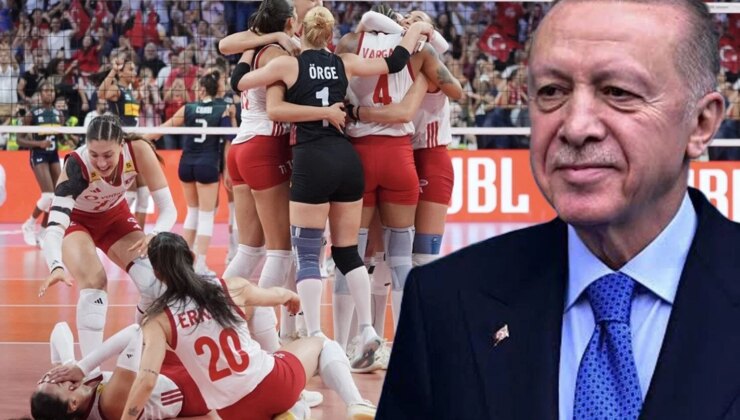 Cumhurbaşkanı Erdoğan’dan Avrupa şampiyonu Filenin Sultanları’na tebrik