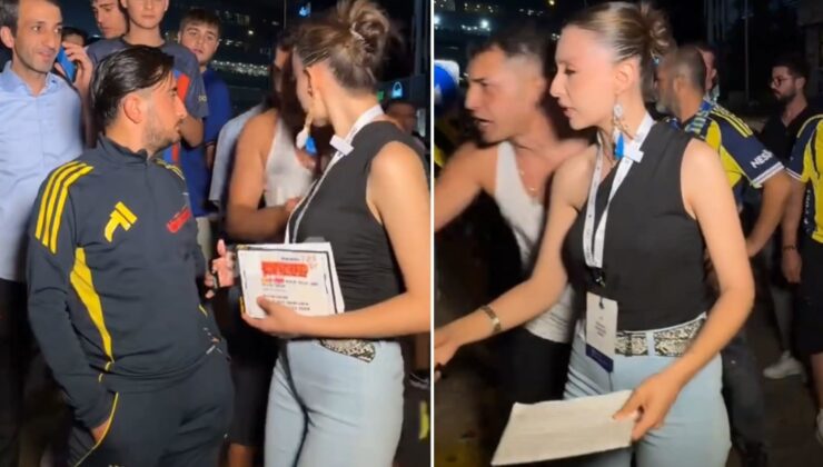 Derbi sonrası kendini kaybetti! Sunucu neye uğradığını şaşırdı
