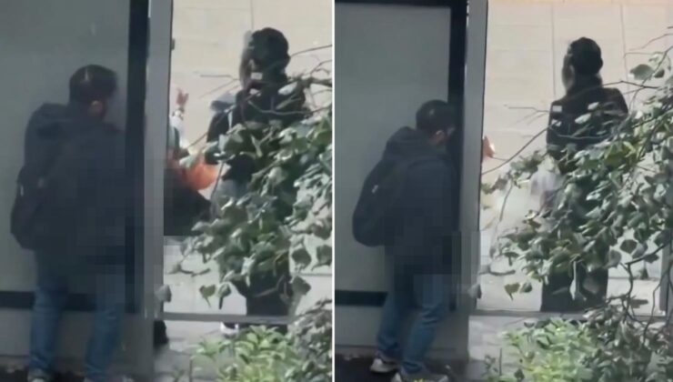 Durak mide bulandıran görüntü! Polis her yerde onu arıyor
