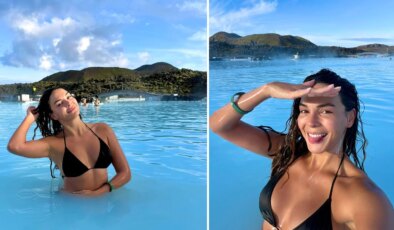 Ebru Şahin’den nefes kesen İzlanda pozları! Güzelliğiyle büyüledi