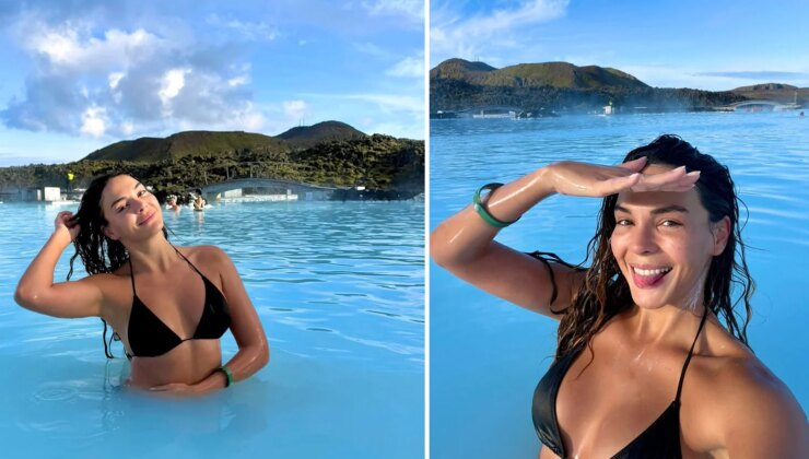 Ebru Şahin’den nefes kesen İzlanda pozları! Güzelliğiyle büyüledi
