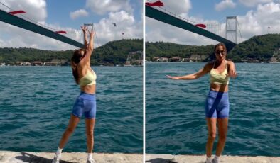 Ebru Şallı Boğaz manzarasına karşı Tai Chi yaptı! Gören hayran kaldı